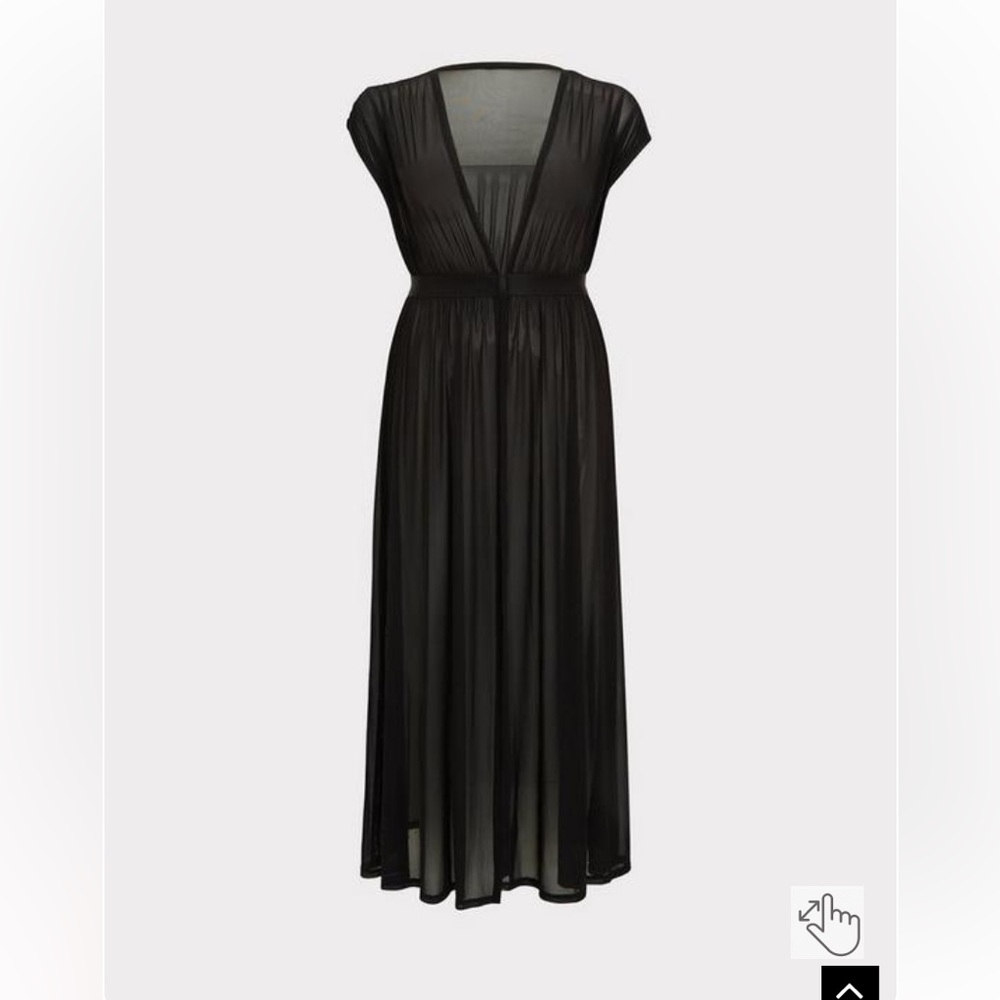 Torrid Maxi Mesh Short Sleeve Coverup Kimono